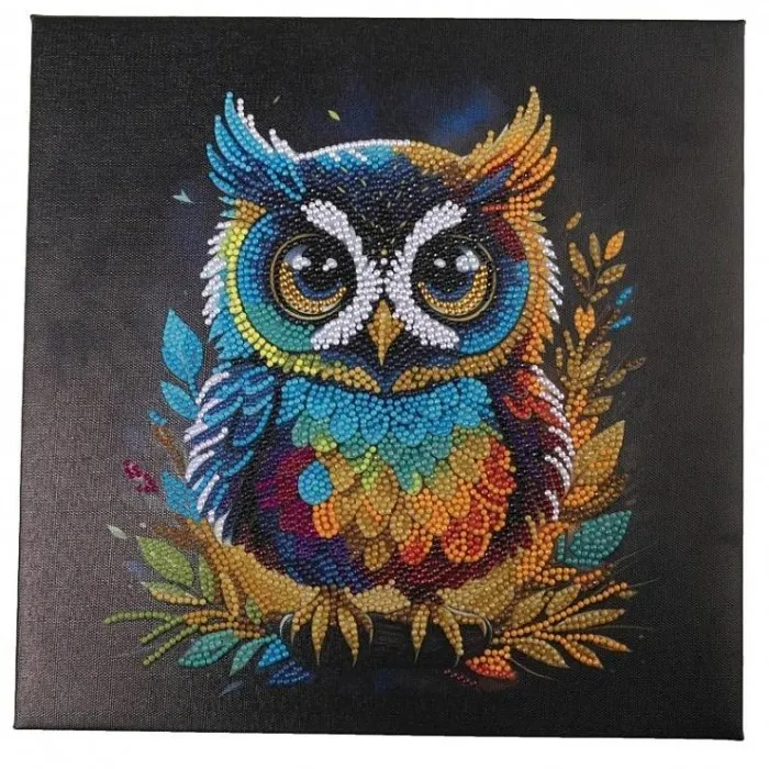 obraz-na-plotnie-30x30cm-z-mozaika-sowa-stan-nowy