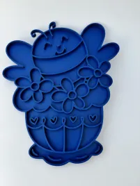 szablon-pszczola-w-kwiatach