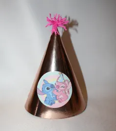 6x-czapeczki-lilo-i-stitch-sticz-rozowe-zloto-rosegold-na-urodziny