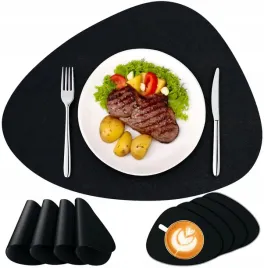 podkladki-na-stol-czarne-pod-talerze-kubki-mata-ozdobna-ochronna-zestaw-8x
