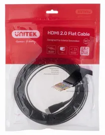 unitek-kabel-hdmi-2-0-4k60hzplaski5mc11063bk-5m