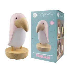 lampka-nocna-led-i-bluetooth-speaker-tukan-rozowy