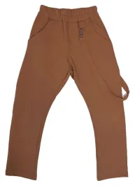 spodnie-bawelniane-dla-chlopca-all-for-kids-karmelowe-z-szelka-r-140-146