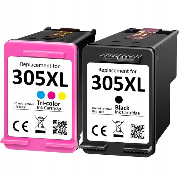 2x Tusz do HP 305 XL DeskJet 2700 2710 2720 ENVY 6020e 2710e czarny + kolor