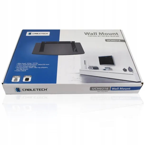 polka-scienna-rtv-wiszaca-konsola-dekoder-dvd-10kg-marka-cabletech