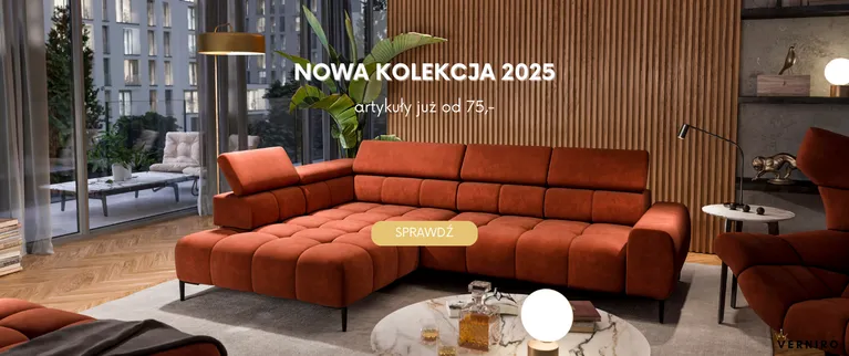 luksusowy czerwony narożnik