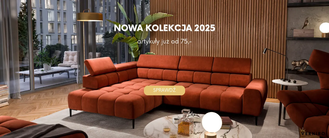luksusowy czerwony narożnik