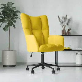 vidaxl-fotel-musztardowy-obity-aksamitem
