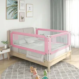 vidaxl-barierka-do-lozeczka-dzieciecego-rozowa-160x25-cm-tkanina