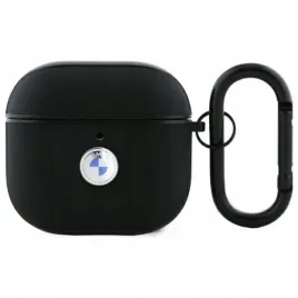 bmw-genuine-leather-silver-logo-etui-airpods-4-czarny