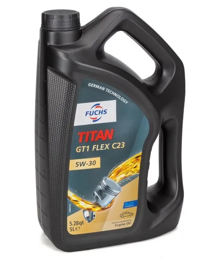 OLEJ FUCHS TITAN GT1 FLEX C23 SAE 5W30 5L NIEMIECKI + ZAWIESZKA