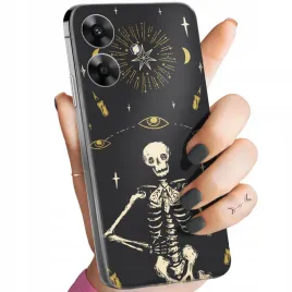 etui-do-realme-note-60-wzory-czaszka-szkielety-memento-mori-gotyk-obudowa