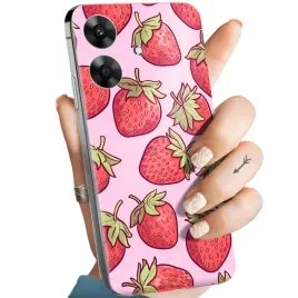 etui-do-realme-note-60-wzory-truskawki-poziomki-owoce-obudowa-pokrowiec