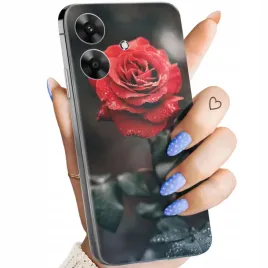 etui-do-realme-note-60-wzory-roza-z-roza-rose-obudowa-pokrowiec-case