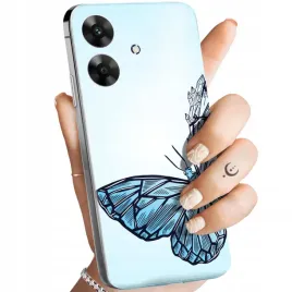 etui-do-realme-note-60-wzory-motyle-butterfly-barwne-obudowa-pokrowiec-case
