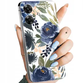 etui-do-realme-note-60-wzory-kwiaty-kwieciste-flower-obudowa-pokrowiec-case