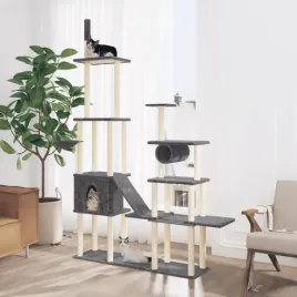 vidaxl-drapak-dla-kota-z-sizalowymi-slupkami-ciemnoszary-279-cm