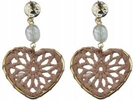 piekne-kolczyki-zlote-wiszace-serca-azurowe-kolor-brazowy