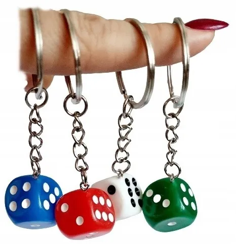 brelok-do-kluczy-kostka-do-gry-material-dominujacy-inny