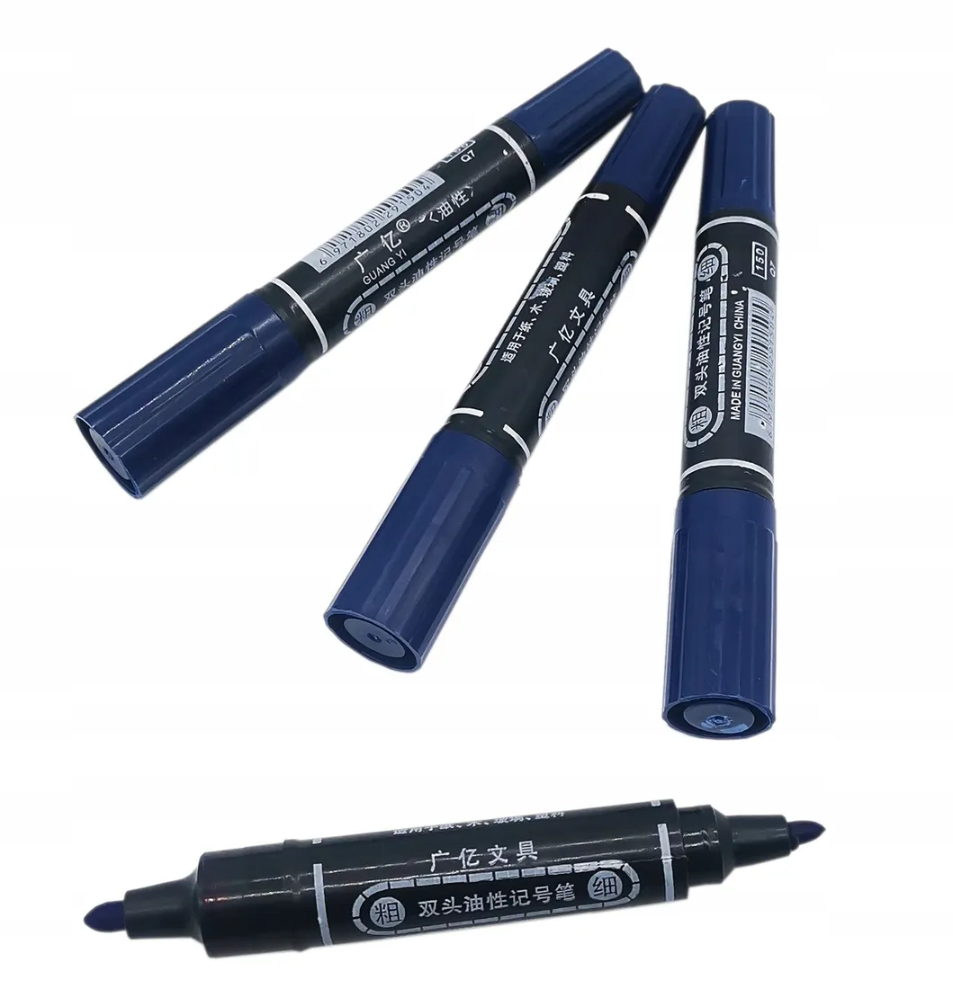 marker-permanentny-dwustronny-niebieski-stan-nowy