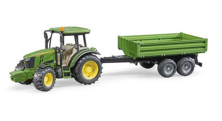 Zdjęcia - Auto dla dzieci John Deere ﻿Bruder 02108 traktor  5115M z przyczepą 