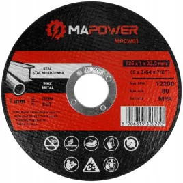 tarcze-tarcza-do-ciecia-metalu-stali-nierdzewnej-inox-125mm-125x1-mapower
