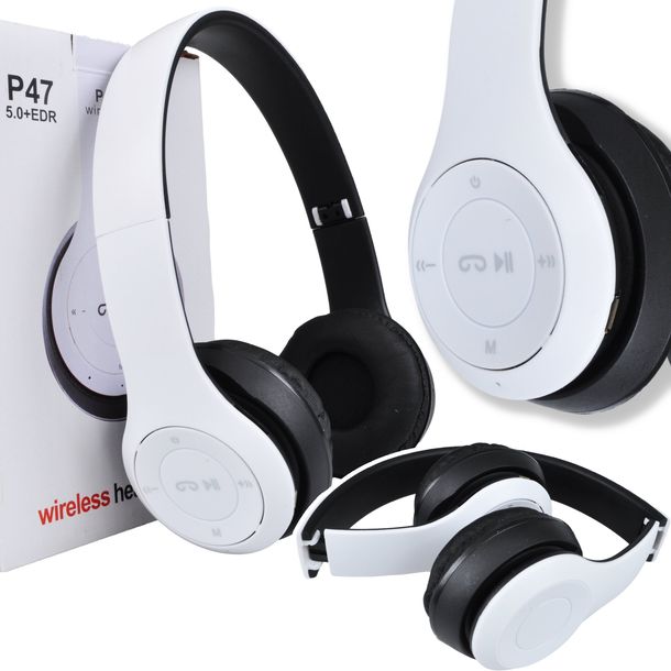 SŁUCHAWKI BEZPRZEWODOWE NAUSZNE BLUETOOTH P47 MP3