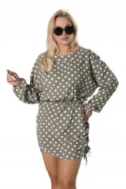 wiskozowa-sukienka-mini-w-modne-grochy-khaki-l-xl