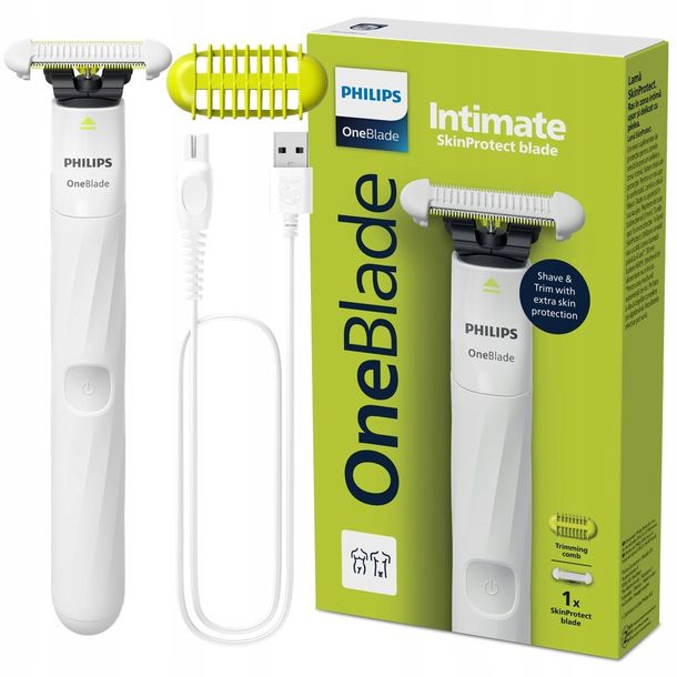 ﻿GOLARKA PHILIPS ONEBLADE INTIMATE DO CIAŁA QP1924/22 MASZYNKA DO GOLENIA