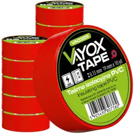 10x-tasma-izolacyjna-czerwona-mocna-wodoodporna-pcv-0-13x19mm-91m-vayox