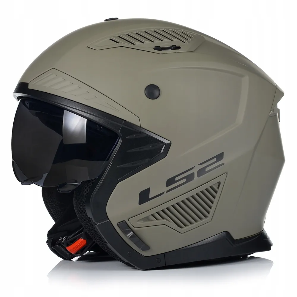 KASK MOTOCYKLOWY 4w1 LS2 OF606 SAND ODPINANA SZCZĘKA +