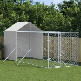 vidaxl-kojec-dla-psa-z-dachem-srebrny-2x6x25-m-stal-galwanizowana