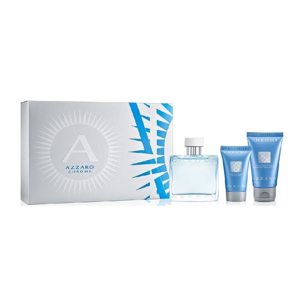 Фото - Жіночі парфуми Azzaro SET  Chrome EDT spray 30ml + ASB 30ml + Hair and Body Shampoo 50ml 