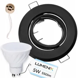 zestaw-oprawa-okragla-ruchoma-czarna-zarowka-gu10-led-5w-neutralna