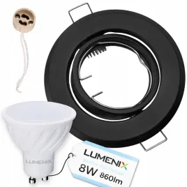 zestaw-oprawa-okragla-ruchoma-czarna-zarowka-gu10-led-8w-neutralna