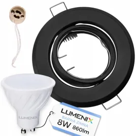 zestaw-oprawa-okragla-ruchoma-czarna-zarowka-gu10-led-8w-zimna