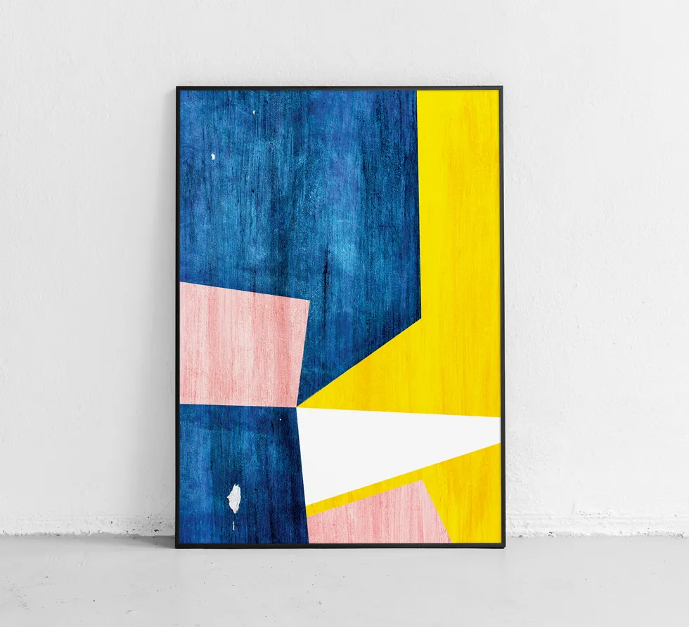 plakat-abstrakcja-geometryczna-50x70-cm-stan-nowy