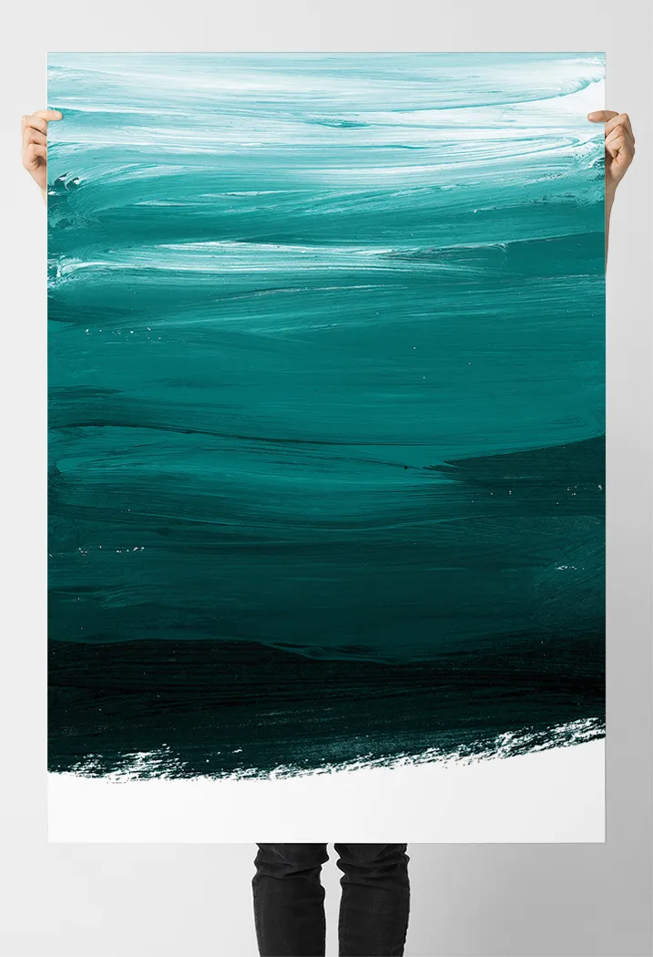 plakat-abstrakcja-mazy-farba-50x70-cm-stan-nowy