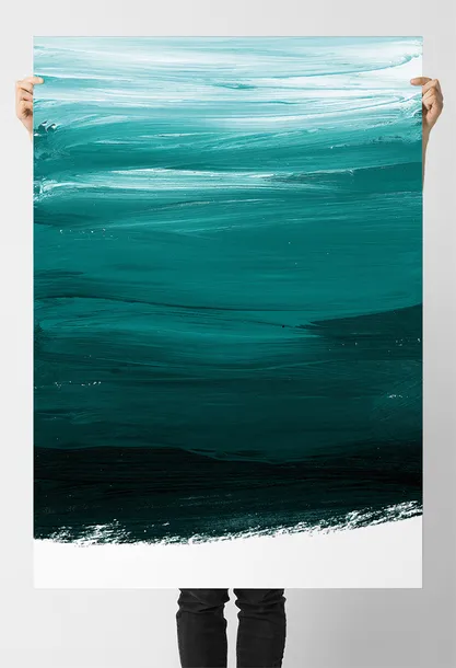 plakat-abstrakcja-mazy-farba-61x91-cm-wysokosc-produktu-91-cm