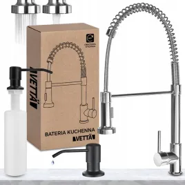 bateria-kuchenna-elastyczna-obrotowa-wysoka-wylewka-chromowy-dozownik