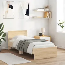 vidaxl-lozko-z-wezglowiem-bez-materaca-dab-sonoma-90x190-cm