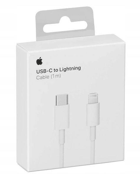 ORYGINALNY Kabel do ładowania Apple 1 m USBC-LIGHTNING iPhone X 11 12 13 14