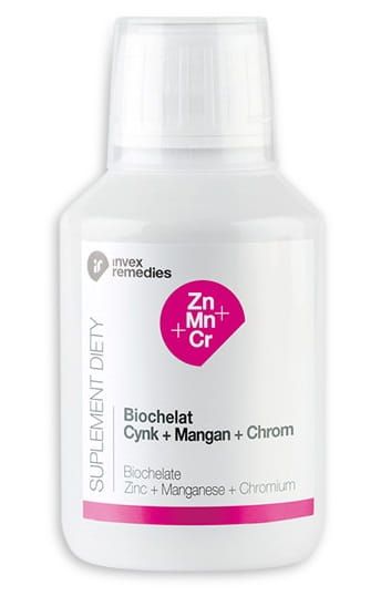 Invex Remedies BIOCHELAT Cynk + Mangan + Chrom Zn + Mn + Mg 150ml