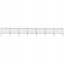 vidaxl-ogrodzenie-z-pretow-z-grotami-stalowe-119-x-12-m-czarne