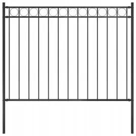 vidaxl-panel-ogrodzeniowy-stalowy-17-x-12-m-czarny