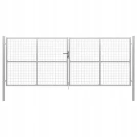 vidaxl-brama-ogrodowa-galwanizowana-stal-415x200-cm-srebrna