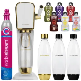 zestaw-saturator-sodastream-art-bialo-zloty-trzy-butelki-naboj-dodatki