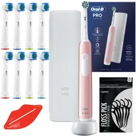 oral-b-pro-1-szczoteczka-elektryczna-do-zebow-rozowa-etui-koncowki-dodatki