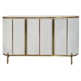 biala-komoda-isella-glamour-150-cm-ze-zlotymi-elementami