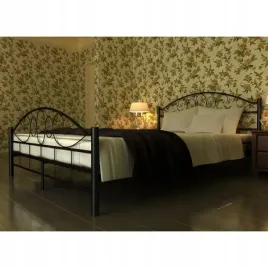vidaxl-lozko-z-materacem-czarne-metalowe-180-x-200-cm